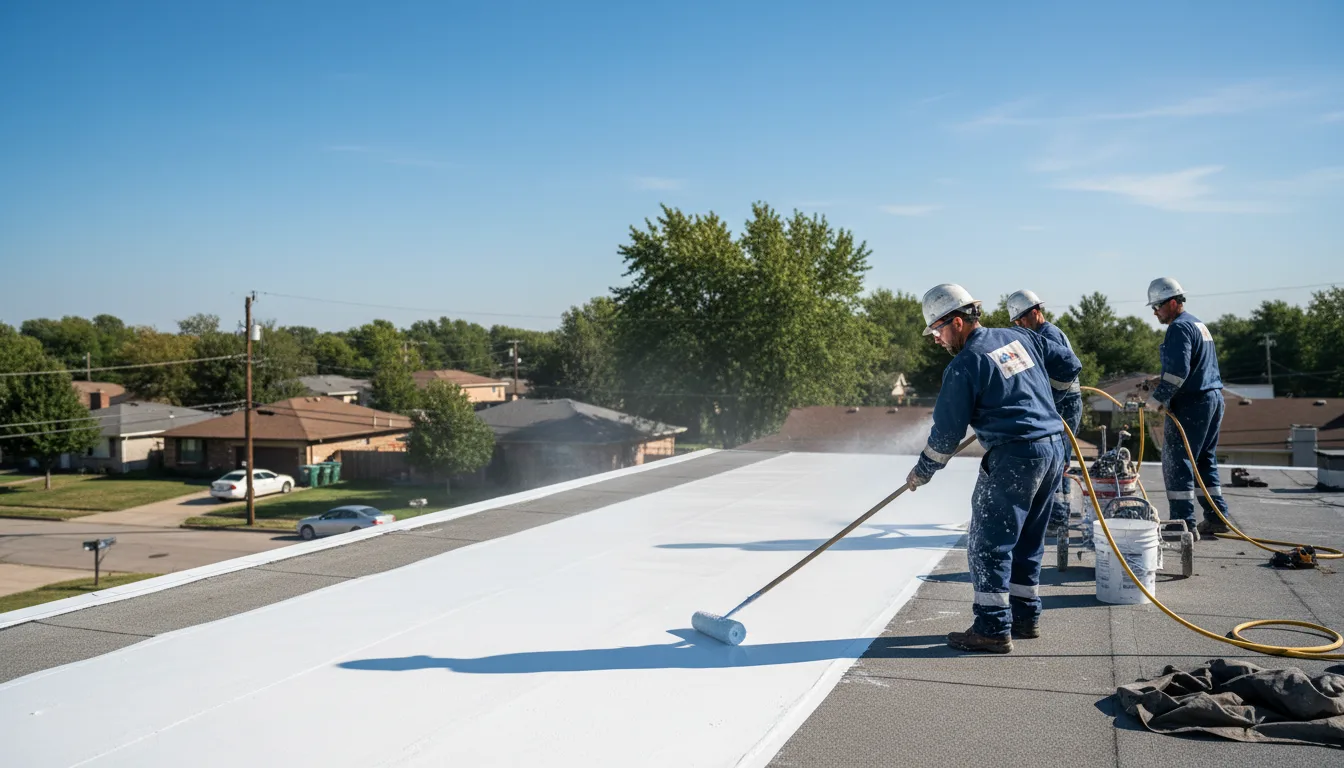 Commercial roof coating in Hesston, KS near me